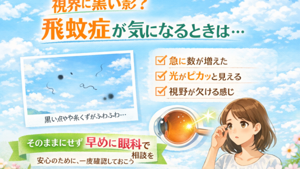 視界にゴミがチラチラする丨東京港区